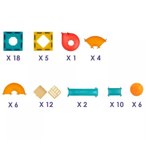Kit Bloques de Construcción Magnéticos 64 pzas-3