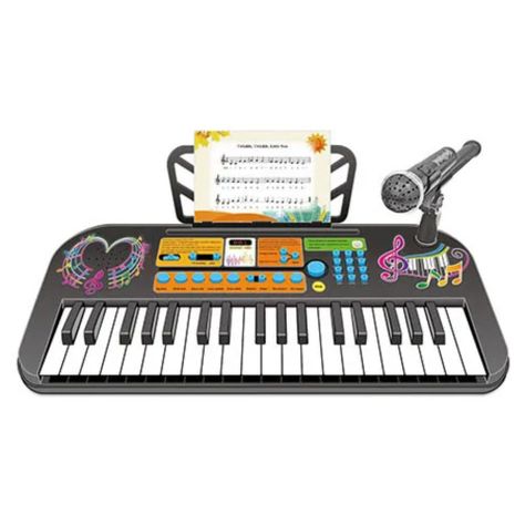 Piano con Micrófono y MP3 Juguete Musical Infantil-0