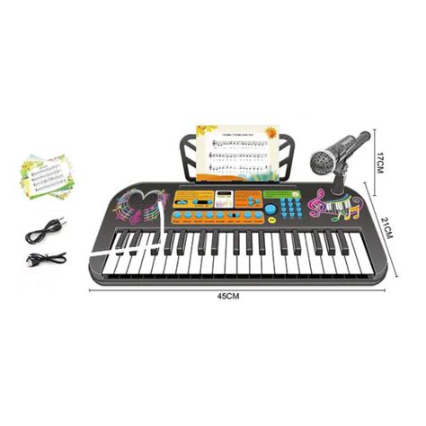 Piano con Micrófono y MP3 Juguete Musical Infantil-1