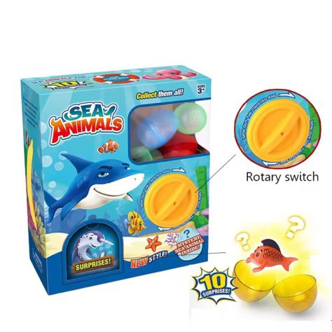 Set de 10 Sorpresas Animales Acuáticos-2