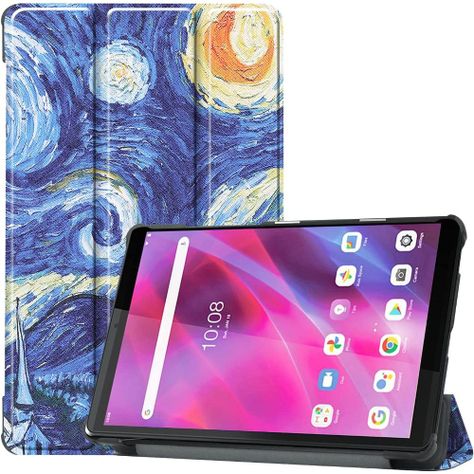 Funda Protectora Tablet Lenovo M8 Noche Estrellada + Lámina-0