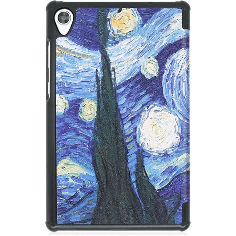 Funda Protectora Tablet Lenovo M8 Noche Estrellada + Lámina-1