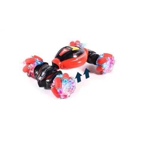 Auto Control Remoto Acrobacias 360 2.4G Rojo Luces y Sonidos-0