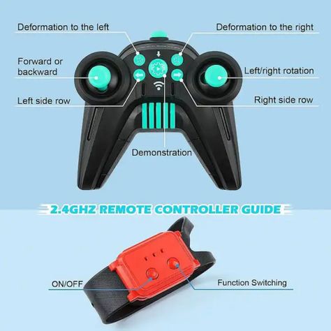 Auto Control Remoto Acrobacias 360 2.4G Rojo Luces y Sonidos-2