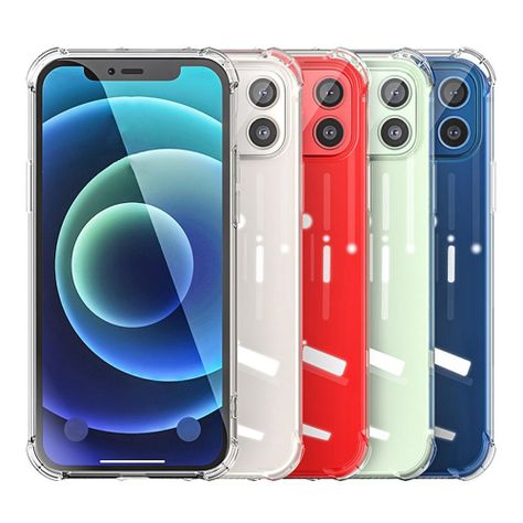 Carcasa Antigolpe Transparente + Lámina Compatible iPhone 12-5