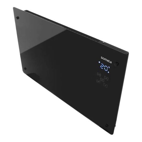 Calefactor WIFI Somela Black Glass Connect GPH30E-2