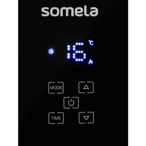 Calefactor WIFI Somela Black Glass Connect GPH30E-7