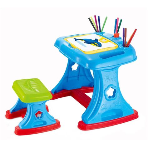Escritorio Infantil Mesa de Aprendizaje con Pizarra-0