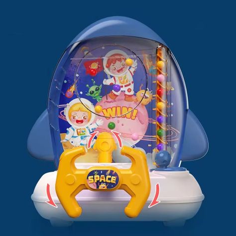 Cohete Recolector: Juego de Agarrar Bolitas Rosa-3
