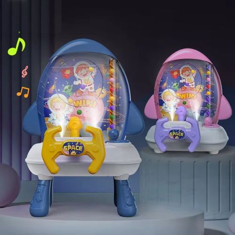Cohete Recolector: Juego de Agarrar Bolitas Rosa-4
