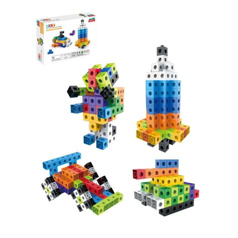 Set Construcción Cubos Conectores Multiencaje 150 pzs Unifix-0
