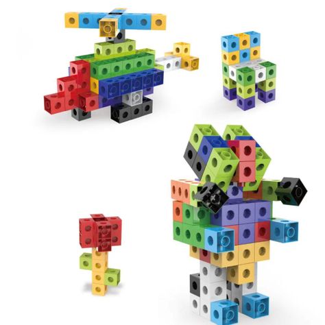 Set Construcción Cubos Conectores Multiencaje 150 pzs Unifix-1