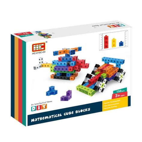 Set Construcción Cubos Conectores Multiencaje 150 pzs Unifix-2
