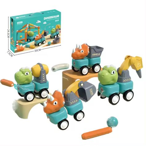 Set Bolas y Varillas Dinosaurios Magneticos 84 piezas-4