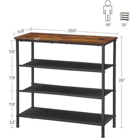 Mueble Zapatero Organizador Visby Estilo Industrial-3