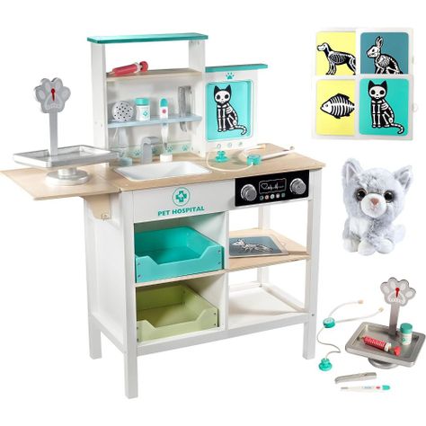 Consulta Médica Juego de Simulación Veterinario de Madera-0