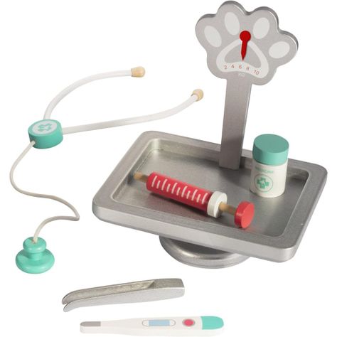 Consulta Médica Juego de Simulación Veterinario de Madera-3