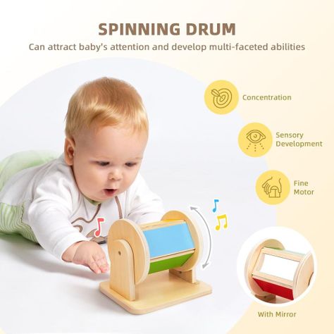 Caja Sensorial Juguete Montessori 0 a 6 meses 27 piezas-1