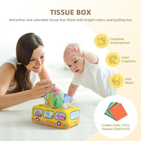 Caja Sensorial Juguete Montessori 0 a 6 meses 27 piezas-3