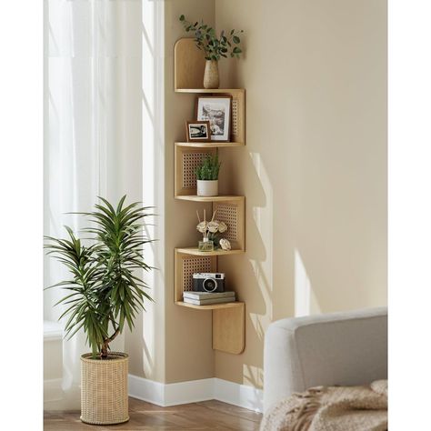 Mueble Estante Esquinero ZigZag Ratán Greve-1