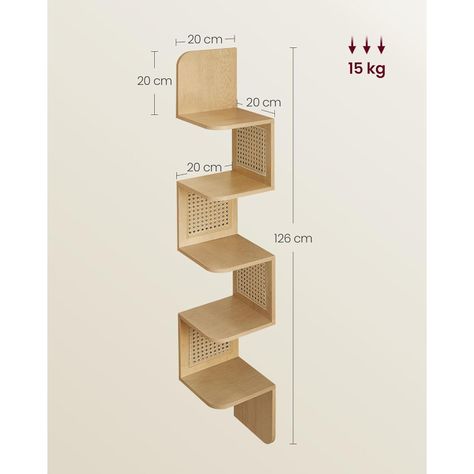 Mueble Estante Esquinero ZigZag Ratán Greve-2