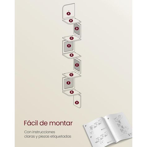 Mueble Estante Esquinero ZigZag Ratán Greve-6