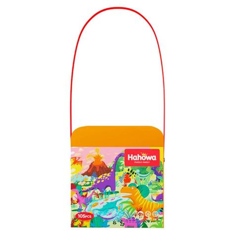 Maleta Puzzle Dinosaurios con Forma Estegosaurio 105 piezas-2