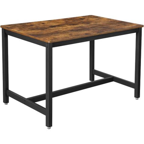 Mesa Comedor Fierro Negro y Madera Selbu-0