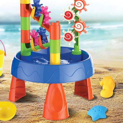Mesa de Juegos Molinos de Agua y Arena Juguetes de Playa-5