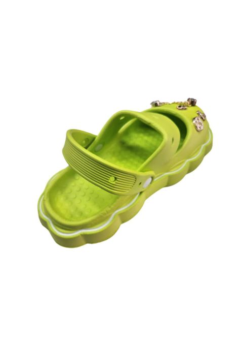 Sandalia de Playa Casual Verde Mujer-1