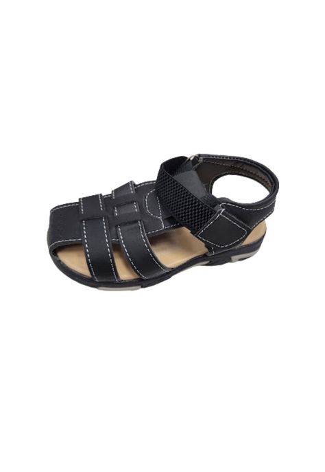 Sandalia Niño Negro Velcro-0