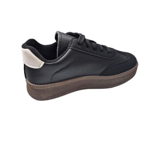 Zapatilla Urbana Mujer Negro Casual-1