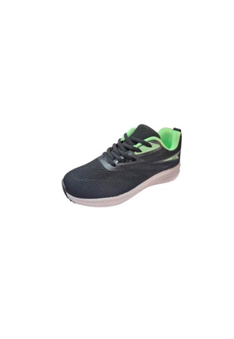 Zapatilla Deportiva Niña Negro Verde-0