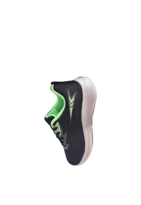 Zapatilla Deportiva Niña Negro Verde-1