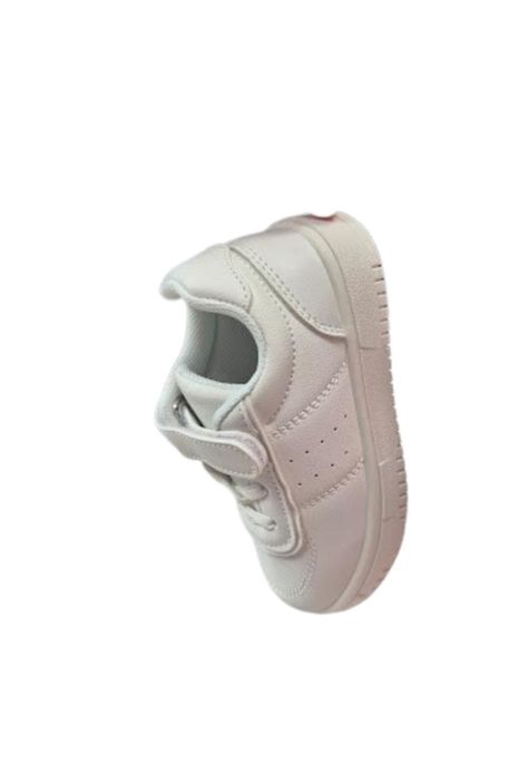 Zapatilla Escolar Blanco Velcro Niño Niña-1