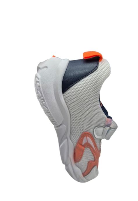 Zapatilla Urbana Blanco Naranjo Unisex Infantil-1