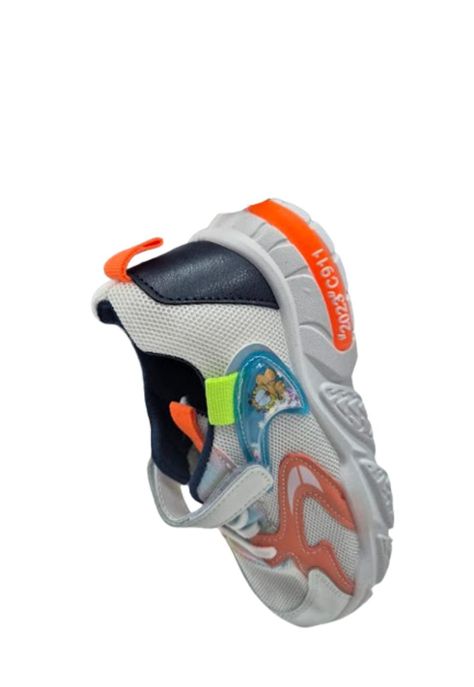Zapatilla Urbana Blanco Naranjo Unisex Infantil-2