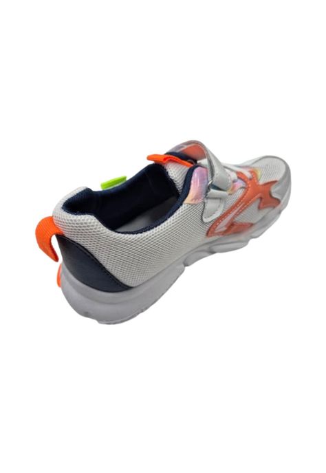 Zapatilla Urbana Blanco Naranjo Unisex Infantil-3