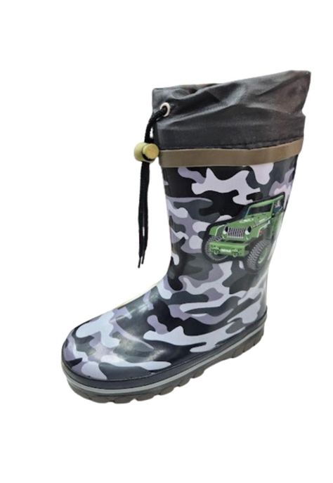 Bota de Lluvia Niño Negro-0