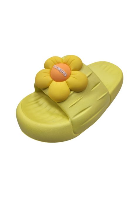 Sandalia de Playa Flor Amarillo Mujer-0