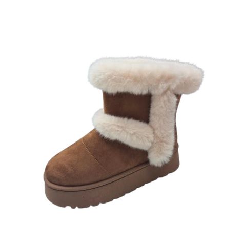 Bota de Invierno Mujer Casual Camel-0