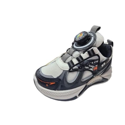 Zapatilla Urbana Niño Gris Negro-0