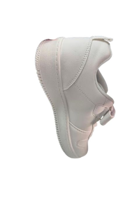 Zapatilla Escolar Blanco Velcro Juvenil-2