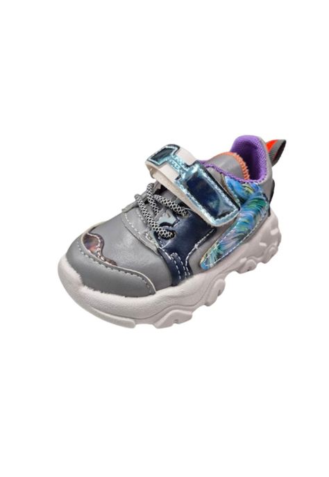 Zapatilla Morado Velcro Niña-0