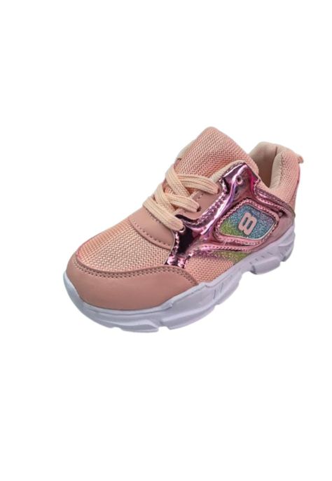 Zapatilla Brillante Rosado Niña-0