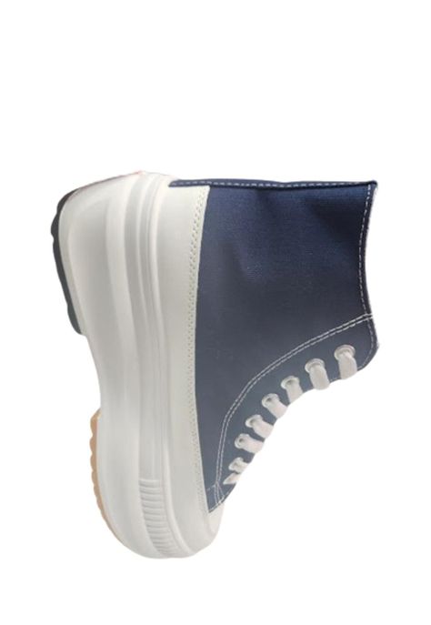 Zapatilla Urbana Plataforma Azul Mujer-1