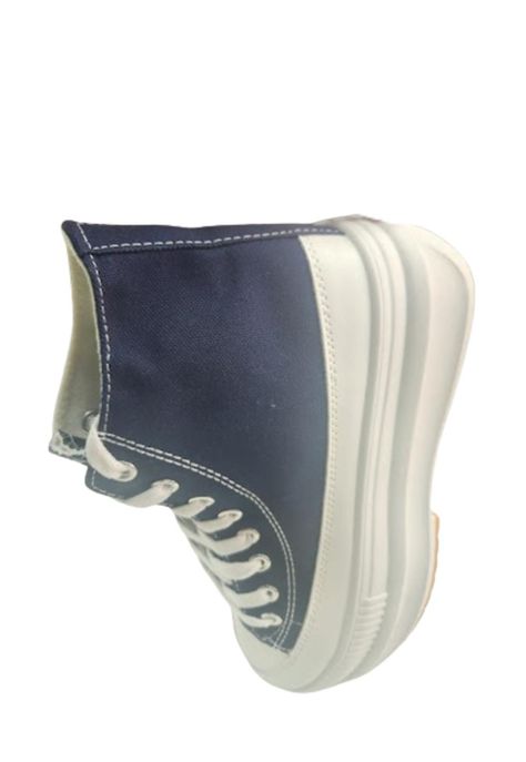 Zapatilla Urbana Plataforma Azul Mujer-3