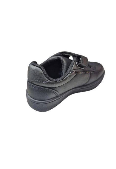 Zapatilla Escolar Negro Velcro Niño Niña-1