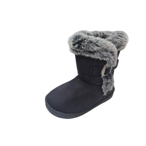 Bota de Invierno Niño Niña Negro Clàsico-0