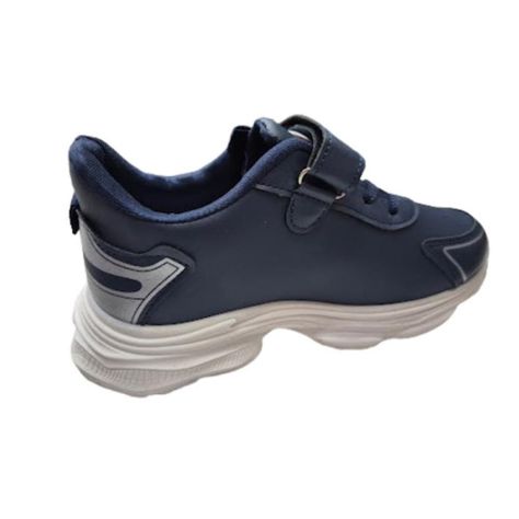 Zapatilla Urbana Niño Azul Velcro Casual-1